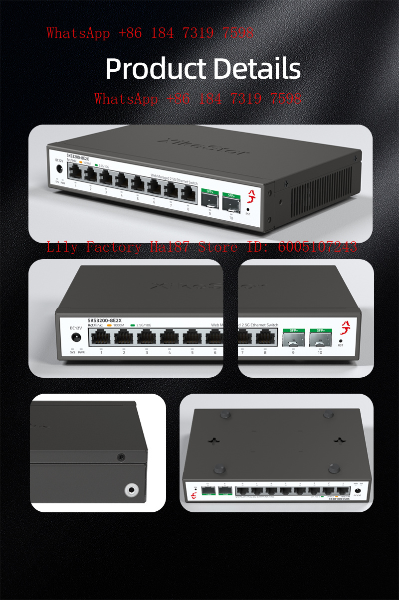 XikeStor 8*2.5G RJ45 2*10G SFP - Sfp+ 10G Managed Switch 8 Port ulasan dan harga